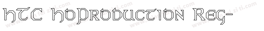 HTC HoProduction Reg字体转换